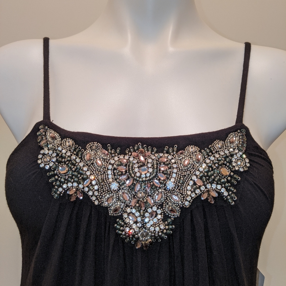 BAILEY 44 Bead Embellished Black Brahma Dress, NWT XS